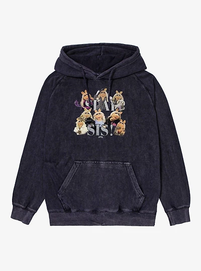 Disney The Muppets Slay Sis Miss Piggy Collage Vintage Mineral Washed Hoodie