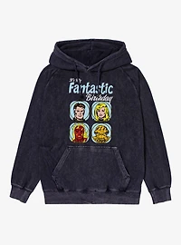 Marvel Comics Retro Fantastic Four It's My Birthday Vintage Mineral Washed Hoodie
