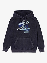 Marvel Comics Retro Its My Birthday Silver Surfer Vintage Mineral Washed Hoodie
