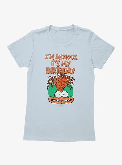 Disney Pixar Inside Out I'm Anxious It's My Birthday Womens T-Shirt
