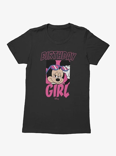 Disney Minnie Mouse Birthday Sunglasses Girl Womens T-Shirt