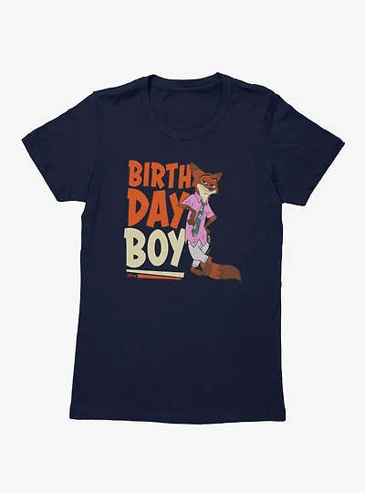 Disney Pixar Zootopia Nick Birthday Boy Womens T-Shirt