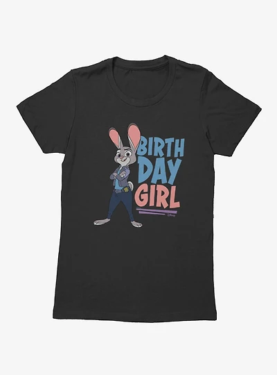 Disney Pixar Zootopia Birthday Officer Hopps Womens T-Shirt