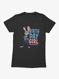 Disney Pixar Zootopia Birthday Officer Hopps Womens T-Shirt