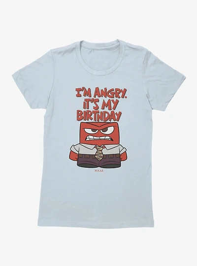 Disney Pixar Inside Out I'm Angry It's My Birthday Womens T-Shirt