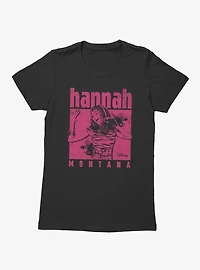 Disney Hannah Montana Singing Pink Square Womens T-Shirt