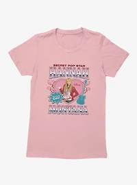 Disney Hannah Montana Secret Pop Heart Guitar Womens T-Shirt