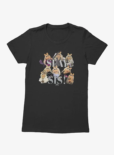 Disney The Muppets Slay Sis Miss Piggy Collage Womens T-Shirt