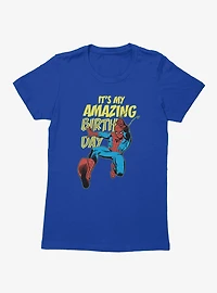 Marvel Comics Retro Spiderman It?s My Amazing Birthday Womens T-Shirt