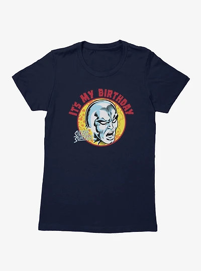 Marvel Comics Retro Silver Surfer It's My Birthday Womens T-Shirt