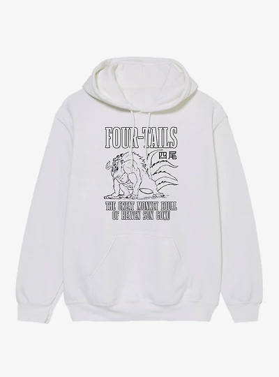 Naruto Shippuden Seiten Son Goku Four Tails Hoodie