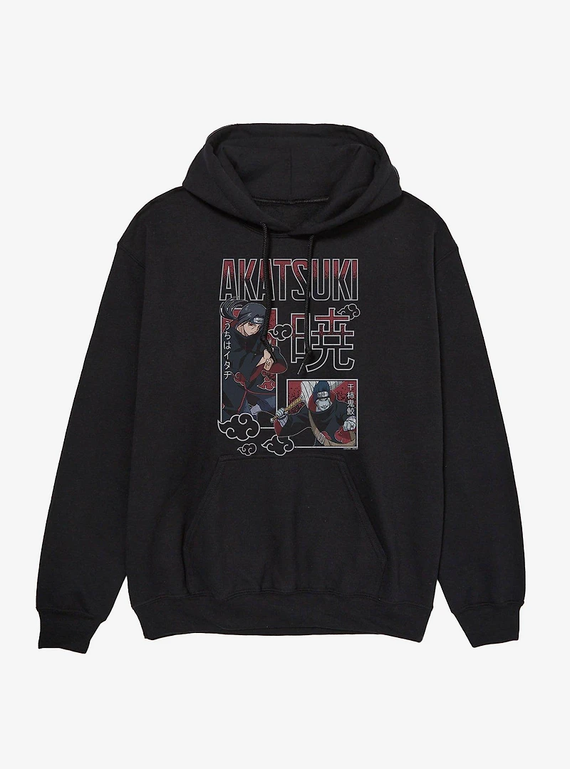Naruto Shippuden Akatsuki Itachi Uchiha and Kisame Hoshigaki Hoodie