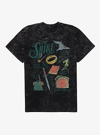 The Lord Of Rings Shire Icons Mineral Wash T-Shirt