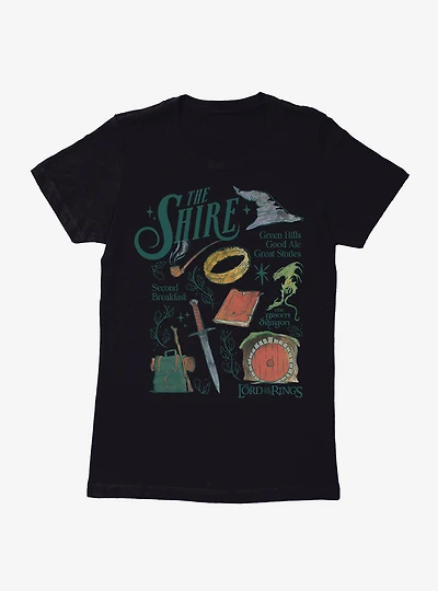 The Lord Of Rings Shire Icons Womens T-Shirt