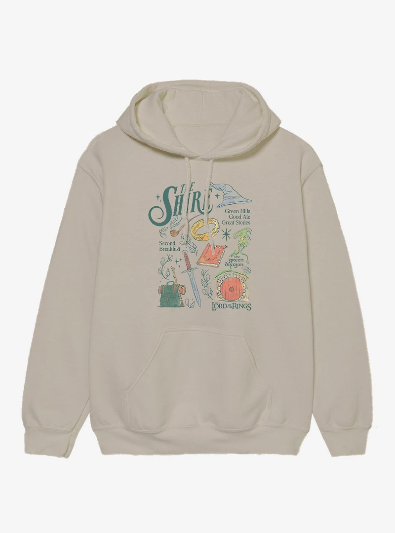 The Lord Of Rings Shire Icons Hoodie
