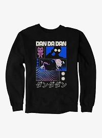 Dandadan Okarun Panels Silhouettes Sweatshirt