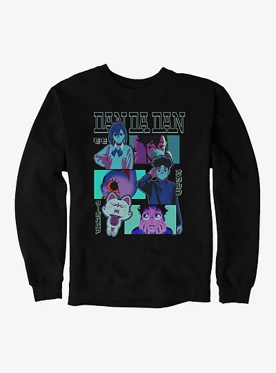 Dandadan Okarun Momo and Turbo Granny Opening Shots Sweatshirt