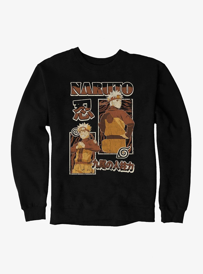 Naruto Shippuden Uzumaki Block Collage Sweatshirt
