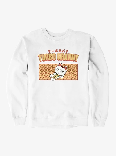 Dandadan Turbo Granny Lounging Cat Limited Color Sweatshirt
