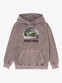 Star Wars The Mandalorian Grogu Pod Mineral Wash Hoodie