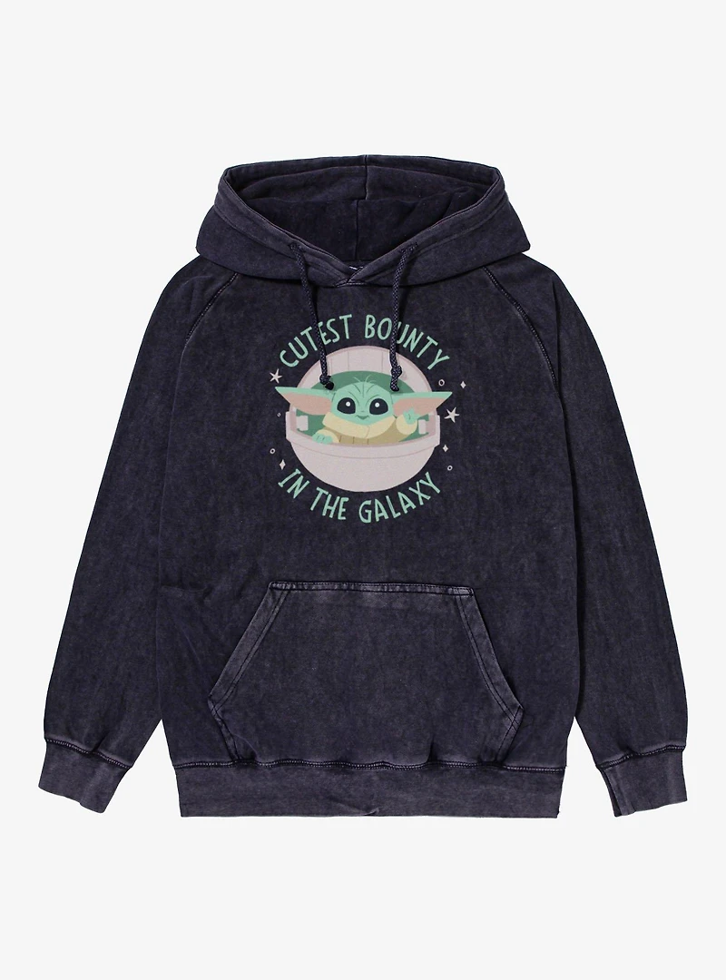 Star Wars Cutest Bounty Galaxy Grogu Pod Mineral Wash Hoodie