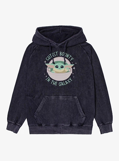 Star Wars Cutest Bounty Galaxy Grogu Pod Mineral Wash Hoodie
