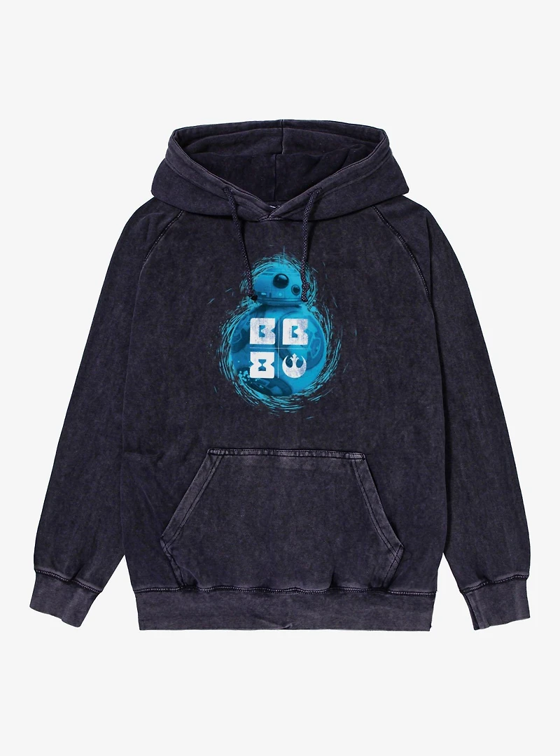 Star Wars BB-8 Blue Rebel Mineral Wash Hoodie