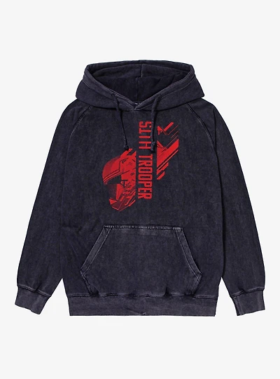 Star Wars Sith Trooper Red Dash Lines Mineral Wash Hoodie