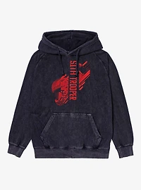Star Wars Sith Trooper Red Dash Lines Mineral Wash Hoodie