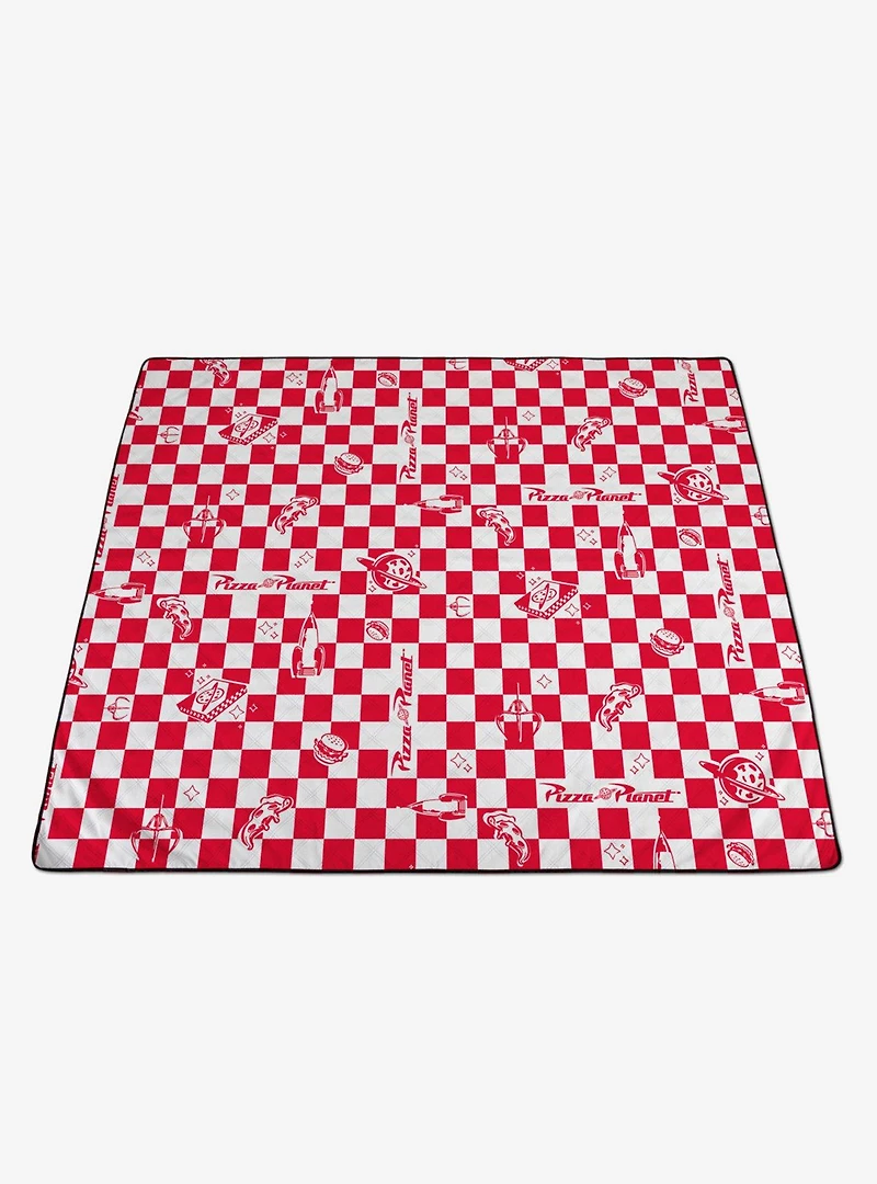 Disney Pixar Toy Story Red and White Pizza Planet Impresa Picnic Blanket