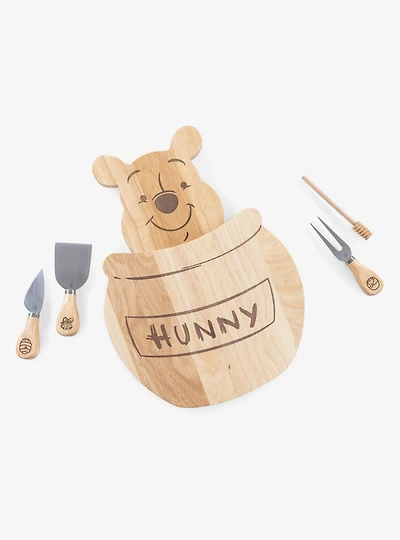 Disney Winnie the Pooh Honey Pot Parawood Cheese Board with Tools