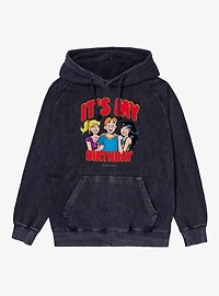 Archie Comics It's My Birthday Vintage Mineral Washed Hoodie