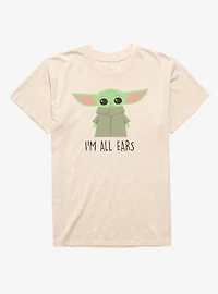 Star Wars The Mandalorian All Ears Grogu Mineral Wash T-Shirt