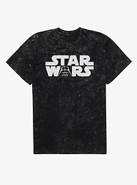 Star Wars Vader Face Logo Mineral Wash T-Shirt