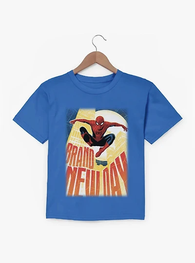 Marvel Spider-Man Brand New Day Building Leap Youth T-Shirt