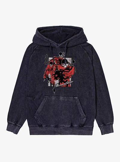 Marvel Spider-Man Tri Tarantula Panel Mineral Wash Hoodie