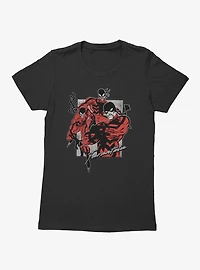 Marvel Spider-Man Tri Tarantula Panel Womens T-Shirt