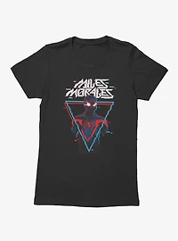Marvel Spider-Man Miles Morales Digital Glitch Triangle Womens T-Shirt