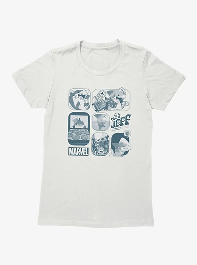 Marvel Rivals Its Cute Jeff Squares Womens T-Shirt
