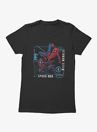 Marvel Spider-Man Jumping Team Up Peter And Miles Womens T-Shirt