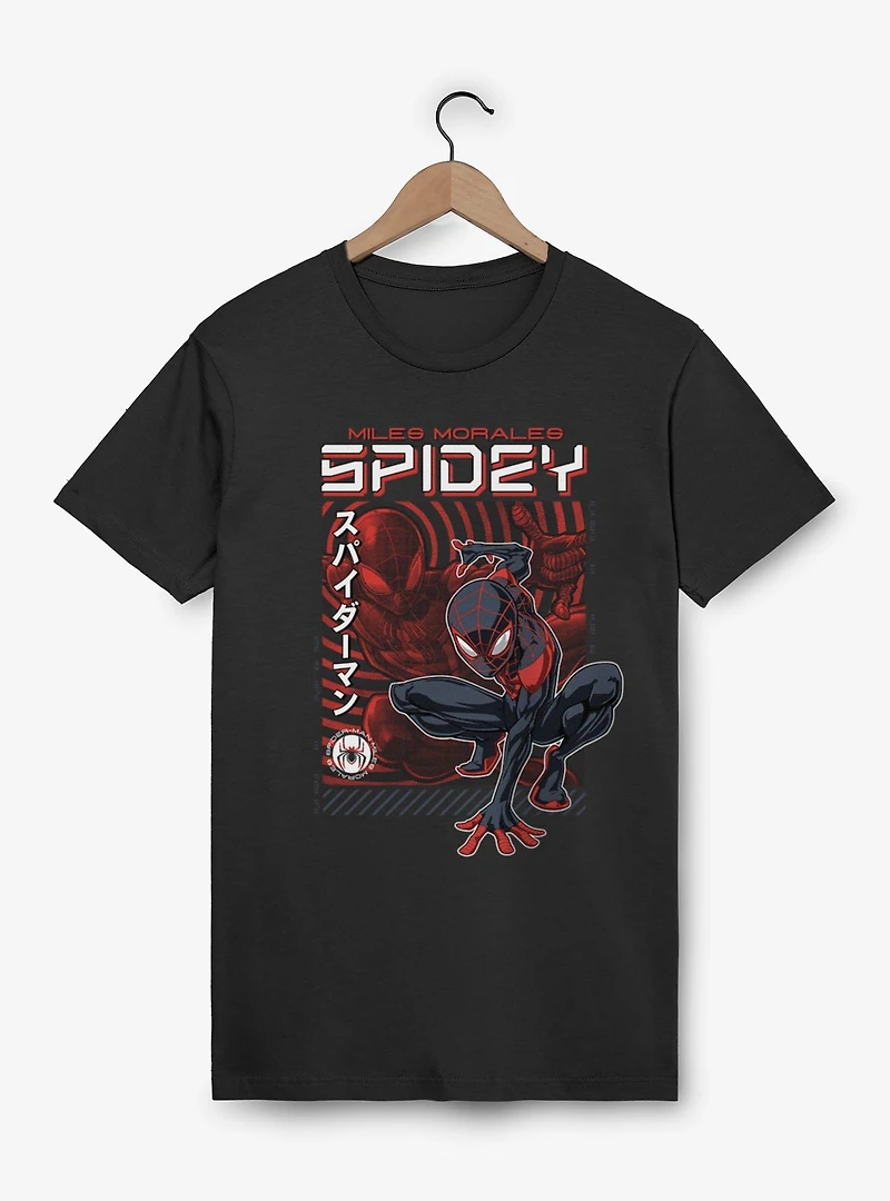 Marvel Spider-Man Miles Morales Spidey Crouch T-Shirt