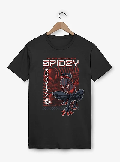 Marvel Spider-Man Miles Morales Spidey Crouch T-Shirt