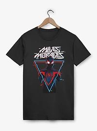 Marvel Spider-Man Miles Morales Digital Glitch Triangle T-Shirt
