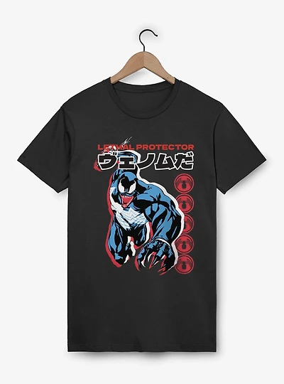 Marvel Comics Retro Venom Lethal Protector Foreign Type Grab T-Shirt