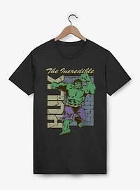 Marvel Comics Retro Incredible Hulk Wall Smash Run T-Shirt