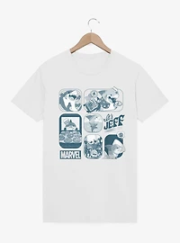 Marvel Rivals Its Cute Jeff Squares T-Shirt
