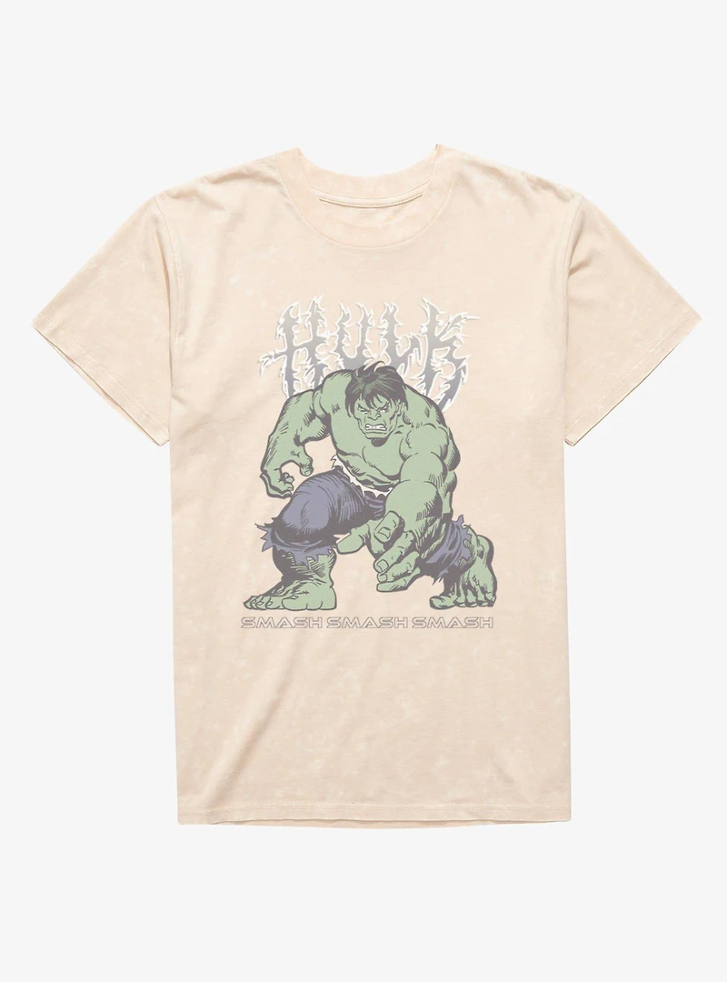 Marvel Comics Retro Classic Hulk Smash Mineral Wash T-Shirt