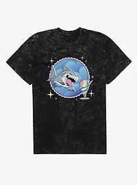 Marvel Rivals Jeff Want Ice Cream Circle Mineral Wash T-Shirt