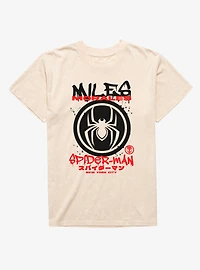 Marvel Spider-Man New York Dripping Miles Morales Mineral Wash T-Shirt