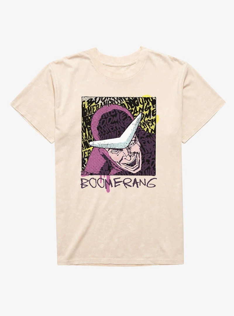 Marvel Spider-Man Boomerang Crazy Laugh Poster Mineral Wash T-Shirt